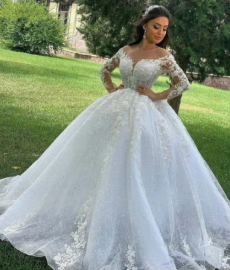 Vestido de Noiva Rendado Corset